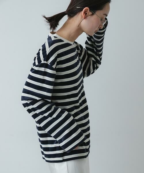 SENSE OF PLACE by URBAN RESEARCH / センスオブプレイス バイ アーバンリサーチ Tシャツ | ベロアボーダーTシャツ | 詳細11