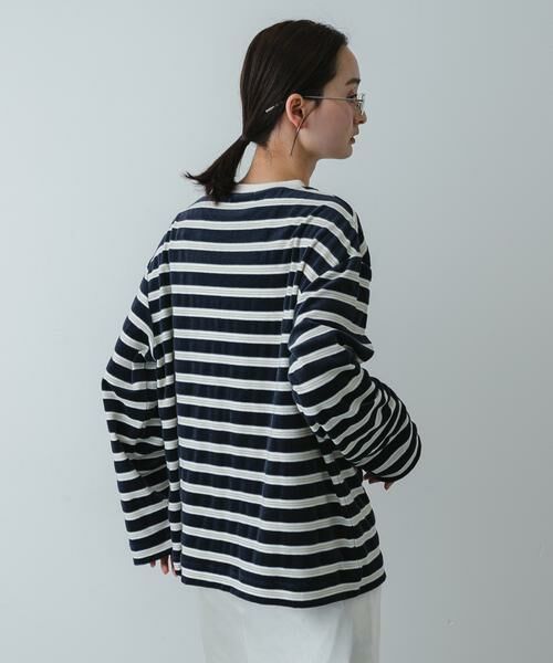 SENSE OF PLACE by URBAN RESEARCH / センスオブプレイス バイ アーバンリサーチ Tシャツ | ベロアボーダーTシャツ | 詳細12