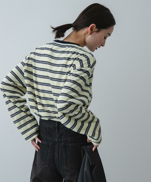 SENSE OF PLACE by URBAN RESEARCH / センスオブプレイス バイ アーバンリサーチ Tシャツ | ベロアボーダーTシャツ | 詳細25