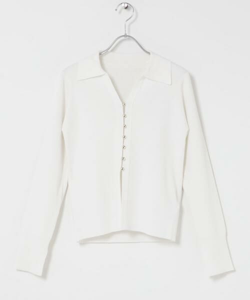 SENSE OF PLACE by URBAN RESEARCH / センスオブプレイス バイ アーバンリサーチ カーディガン・ボレロ | 『一部WEB限定カラー』『洗濯可』メタルボタンエリツキコンパクトカーディガン | 詳細27