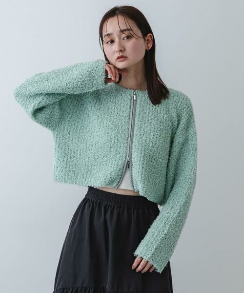 SENSE OF PLACE by URBAN RESEARCH / センスオブプレイス バイ アーバンリサーチ カーディガン・ボレロ | 『洗濯可』コードテープヤーンカーディガン | 詳細1