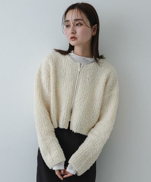 SENSE OF PLACE by URBAN RESEARCH / センスオブプレイス バイ アーバンリサーチ カーディガン・ボレロ | 『洗濯可』コードテープヤーンカーディガン | 詳細13