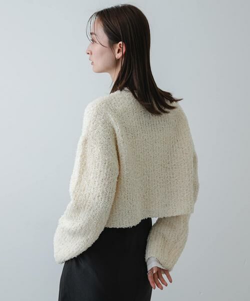 SENSE OF PLACE by URBAN RESEARCH / センスオブプレイス バイ アーバンリサーチ カーディガン・ボレロ | 『洗濯可』コードテープヤーンカーディガン | 詳細14