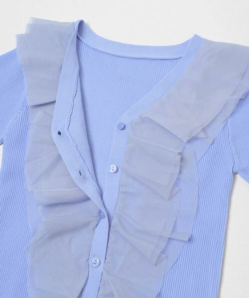 SENSE OF PLACE by URBAN RESEARCH / センスオブプレイス バイ アーバンリサーチ カーディガン・ボレロ | 『洗濯可』チュールフリルニットカーディガン | 詳細6