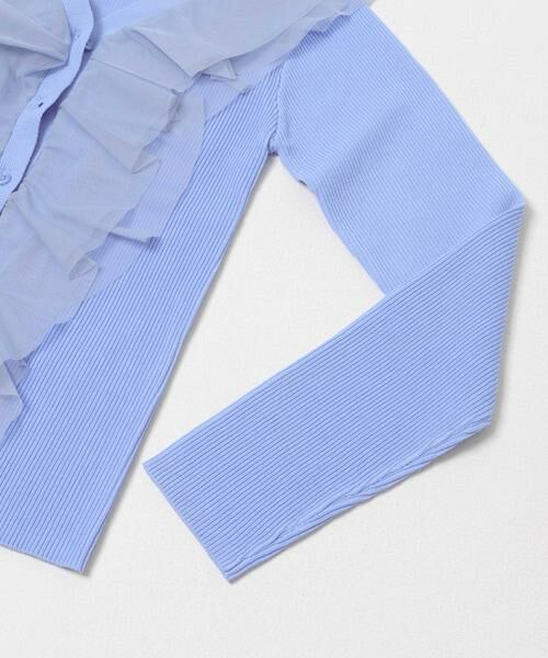 SENSE OF PLACE by URBAN RESEARCH / センスオブプレイス バイ アーバンリサーチ カーディガン・ボレロ | 『洗濯可』チュールフリルニットカーディガン | 詳細7