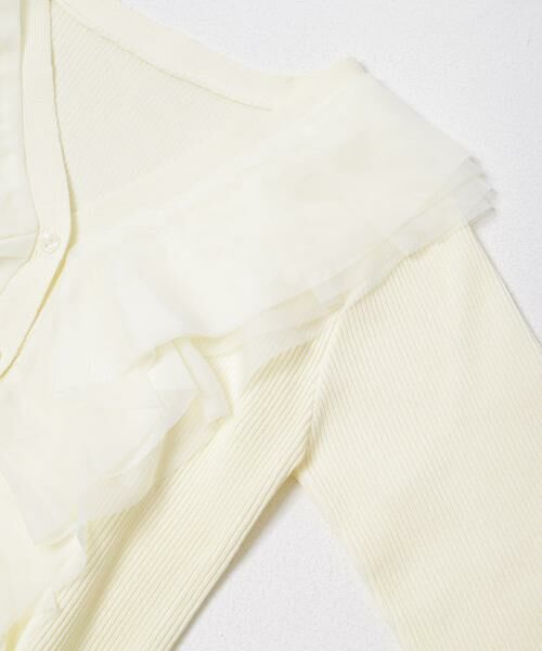 SENSE OF PLACE by URBAN RESEARCH / センスオブプレイス バイ アーバンリサーチ カーディガン・ボレロ | 『洗濯可』チュールフリルニットカーディガン | 詳細16