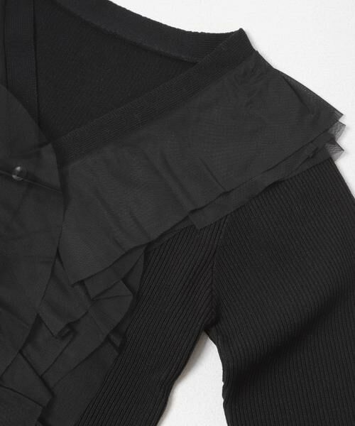 SENSE OF PLACE by URBAN RESEARCH / センスオブプレイス バイ アーバンリサーチ カーディガン・ボレロ | 『洗濯可』チュールフリルニットカーディガン | 詳細22