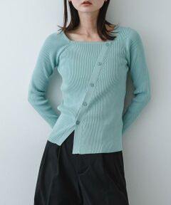 SENSE OF PLACE by URBAN RESEARCH / センスオブプレイス バイ アーバンリサーチ ニット・セーター | 『洗濯可』アシメデザインリブセーター