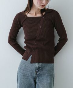 SENSE OF PLACE by URBAN RESEARCH / センスオブプレイス バイ アーバンリサーチ ニット・セーター | 『洗濯可』アシメデザインリブセーター