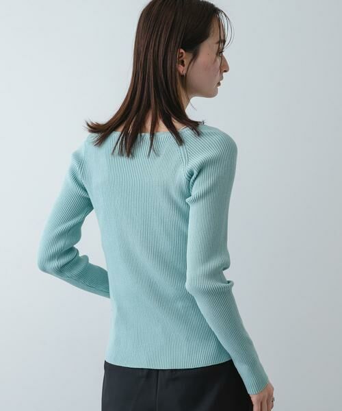 SENSE OF PLACE by URBAN RESEARCH / センスオブプレイス バイ アーバンリサーチ ニット・セーター | 『洗濯可』アシメデザインリブセーター | 詳細2