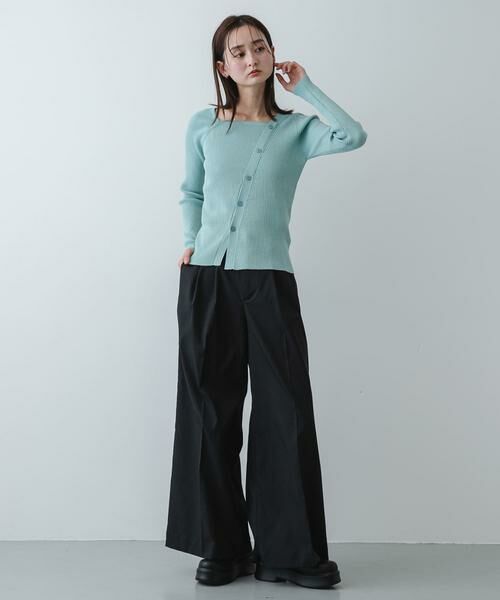 SENSE OF PLACE by URBAN RESEARCH / センスオブプレイス バイ アーバンリサーチ ニット・セーター | 『洗濯可』アシメデザインリブセーター | 詳細3