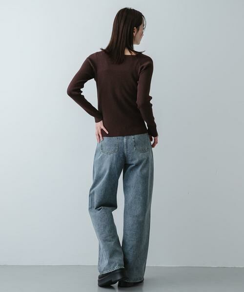 SENSE OF PLACE by URBAN RESEARCH / センスオブプレイス バイ アーバンリサーチ ニット・セーター | 『洗濯可』アシメデザインリブセーター | 詳細11