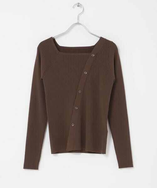 SENSE OF PLACE by URBAN RESEARCH / センスオブプレイス バイ アーバンリサーチ ニット・セーター | 『洗濯可』アシメデザインリブセーター | 詳細12