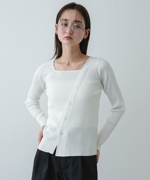 SENSE OF PLACE by URBAN RESEARCH / センスオブプレイス バイ アーバンリサーチ ニット・セーター | 『洗濯可』アシメデザインリブセーター | 詳細19