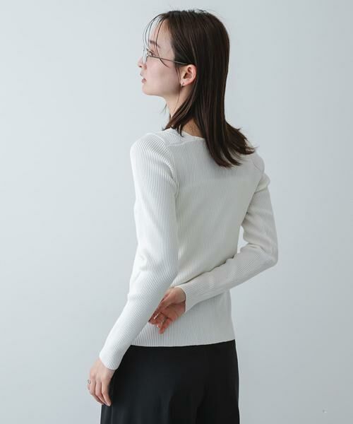 SENSE OF PLACE by URBAN RESEARCH / センスオブプレイス バイ アーバンリサーチ ニット・セーター | 『洗濯可』アシメデザインリブセーター | 詳細20