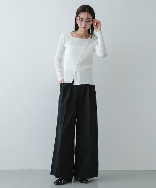 SENSE OF PLACE by URBAN RESEARCH / センスオブプレイス バイ アーバンリサーチ ニット・セーター | 『洗濯可』アシメデザインリブセーター | 詳細21