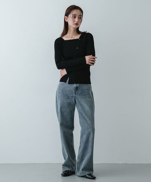 SENSE OF PLACE by URBAN RESEARCH / センスオブプレイス バイ アーバンリサーチ ニット・セーター | 『洗濯可』アシメデザインリブセーター | 詳細26