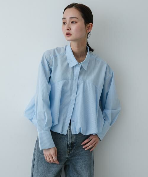 SENSE OF PLACE by URBAN RESEARCH / センスオブプレイス バイ アーバンリサーチ シャツ・ブラウス | 『イージーケア』シルバーボタンバルーンシャツ | 詳細1