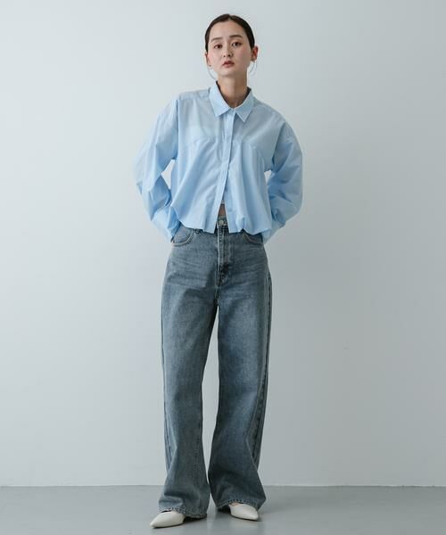 SENSE OF PLACE by URBAN RESEARCH / センスオブプレイス バイ アーバンリサーチ シャツ・ブラウス | 『イージーケア』シルバーボタンバルーンシャツ | 詳細4