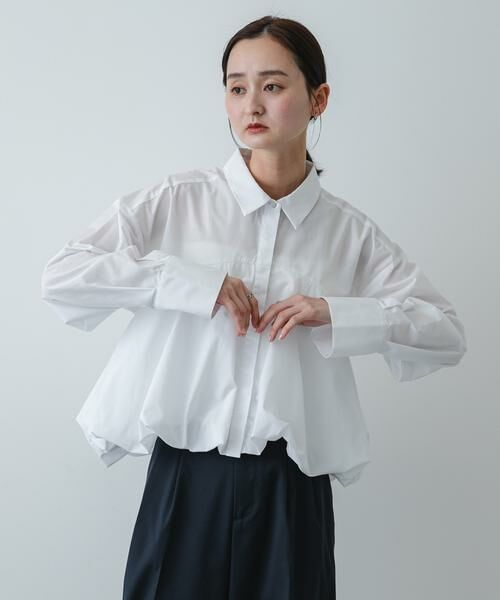 SENSE OF PLACE by URBAN RESEARCH / センスオブプレイス バイ アーバンリサーチ シャツ・ブラウス | 『イージーケア』シルバーボタンバルーンシャツ | 詳細12