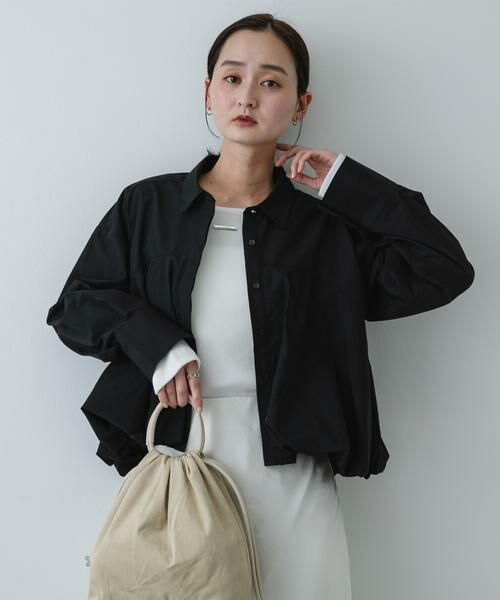 SENSE OF PLACE by URBAN RESEARCH / センスオブプレイス バイ アーバンリサーチ シャツ・ブラウス | 『イージーケア』シルバーボタンバルーンシャツ | 詳細18