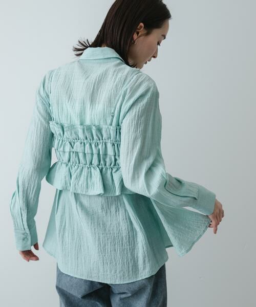 SENSE OF PLACE by URBAN RESEARCH / センスオブプレイス バイ アーバンリサーチ Tシャツ | シャーリングビスチェセットシャツ | 詳細2