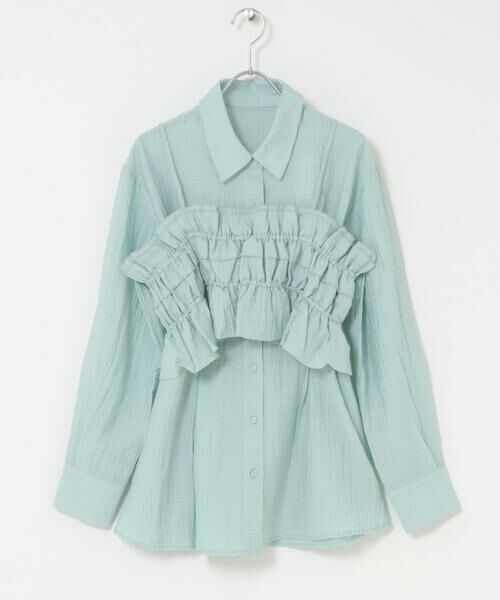 SENSE OF PLACE by URBAN RESEARCH / センスオブプレイス バイ アーバンリサーチ Tシャツ | シャーリングビスチェセットシャツ | 詳細8