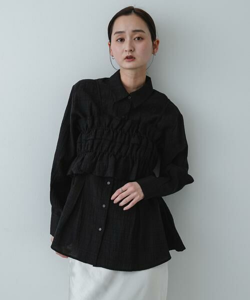 SENSE OF PLACE by URBAN RESEARCH / センスオブプレイス バイ アーバンリサーチ Tシャツ | シャーリングビスチェセットシャツ | 詳細22