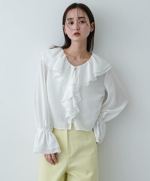 SENSE OF PLACE by URBAN RESEARCH / センスオブプレイス バイ アーバンリサーチ Tシャツ | ラッフルブラウス | 詳細11