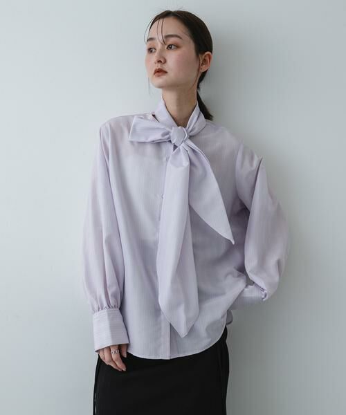 SENSE OF PLACE by URBAN RESEARCH / センスオブプレイス バイ アーバンリサーチ シャツ・ブラウス | 『イージーケア』ボウタイリボンブラウス | 詳細12