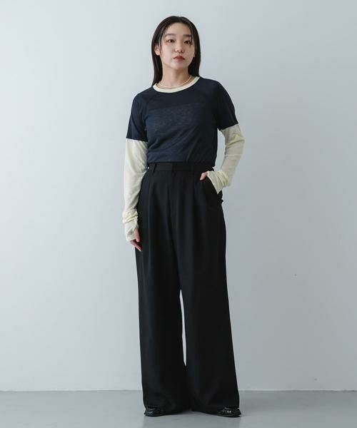 SENSE OF PLACE by URBAN RESEARCH / センスオブプレイス バイ アーバンリサーチ その他パンツ | 『イージーケア/速乾/UVカット/接触冷感』ツータックルーズスラックス | 詳細12