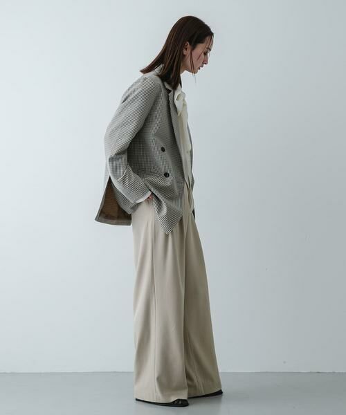 SENSE OF PLACE by URBAN RESEARCH / センスオブプレイス バイ アーバンリサーチ その他パンツ | 『イージーケア/速乾/UVカット/接触冷感』ツータックルーズスラックス | 詳細28