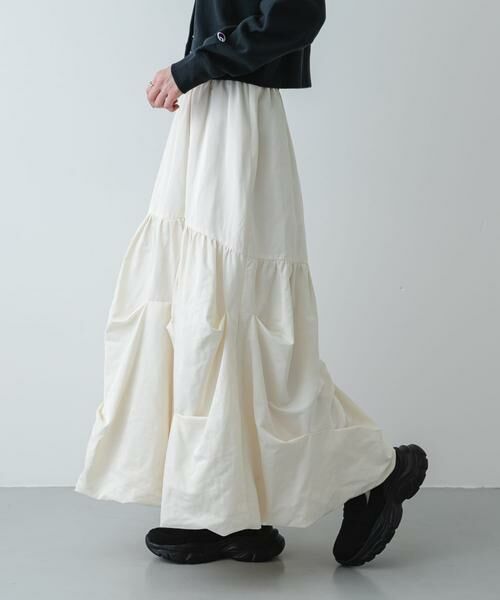 SENSE OF PLACE by URBAN RESEARCH / センスオブプレイス バイ アーバンリサーチ スカート | タックバルーンスカート | 詳細2