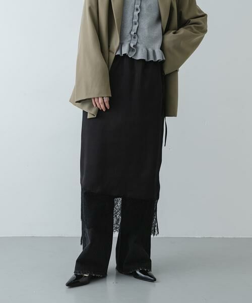 SENSE OF PLACE by URBAN RESEARCH / センスオブプレイス バイ アーバンリサーチ スカート | アシメレースヘムスカート | 詳細9