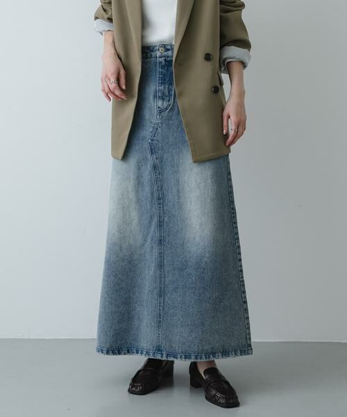 SENSE OF PLACE by URBAN RESEARCH / センスオブプレイス バイ アーバンリサーチ スカート | セミフレアデニムスカート | 詳細1