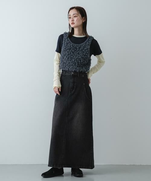 SENSE OF PLACE by URBAN RESEARCH / センスオブプレイス バイ アーバンリサーチ スカート | セミフレアデニムスカート | 詳細18