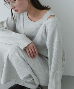 SENSE OF PLACE by URBAN RESEARCH / センスオブプレイス バイ アーバンリサーチ ワンピース | レイヤードネックリブワンピース