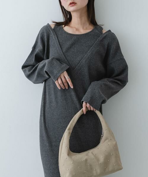 SENSE OF PLACE by URBAN RESEARCH / センスオブプレイス バイ アーバンリサーチ ワンピース | レイヤードネックリブワンピース | 詳細3