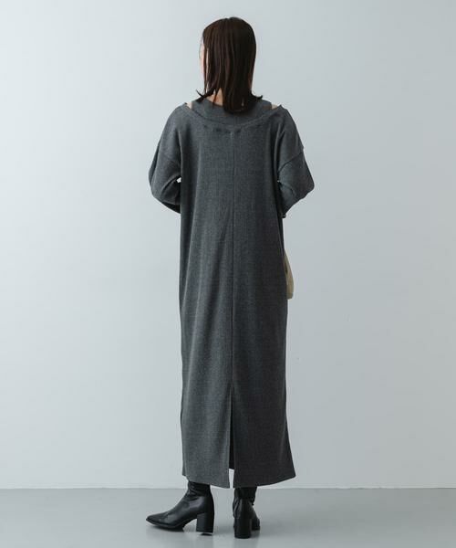 SENSE OF PLACE by URBAN RESEARCH / センスオブプレイス バイ アーバンリサーチ ワンピース | レイヤードネックリブワンピース | 詳細6