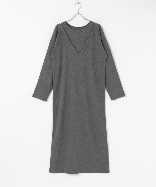 SENSE OF PLACE by URBAN RESEARCH / センスオブプレイス バイ アーバンリサーチ ワンピース | レイヤードネックリブワンピース | 詳細7