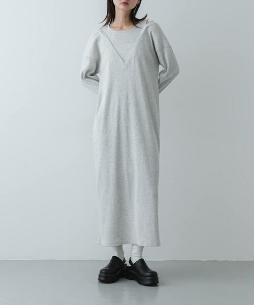 SENSE OF PLACE by URBAN RESEARCH / センスオブプレイス バイ アーバンリサーチ ワンピース | レイヤードネックリブワンピース | 詳細14