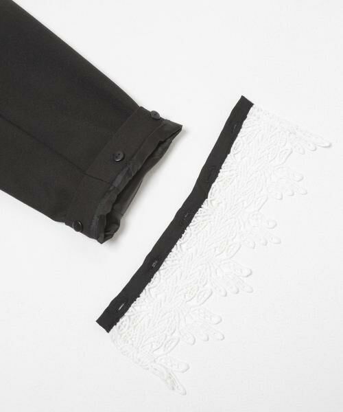 SENSE OF PLACE by URBAN RESEARCH / センスオブプレイス バイ アーバンリサーチ ノーカラージャケット | レースレイヤードノーカラージャケット | 詳細8