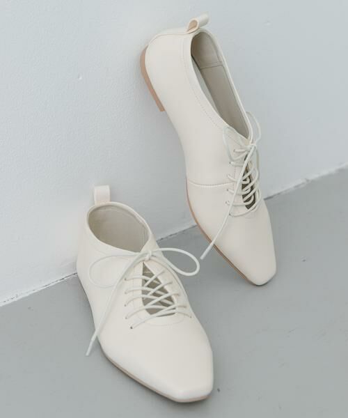 SENSE OF PLACE by URBAN RESEARCH / センスオブプレイス バイ アーバンリサーチ シューズ | 『抗菌』ギャザーレースアップシューズ | 詳細1