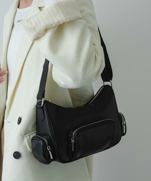 SENSE OF PLACE by URBAN RESEARCH / センスオブプレイス バイ アーバンリサーチ ショルダーバッグ | 3Pポケットバッグ（ブラック）