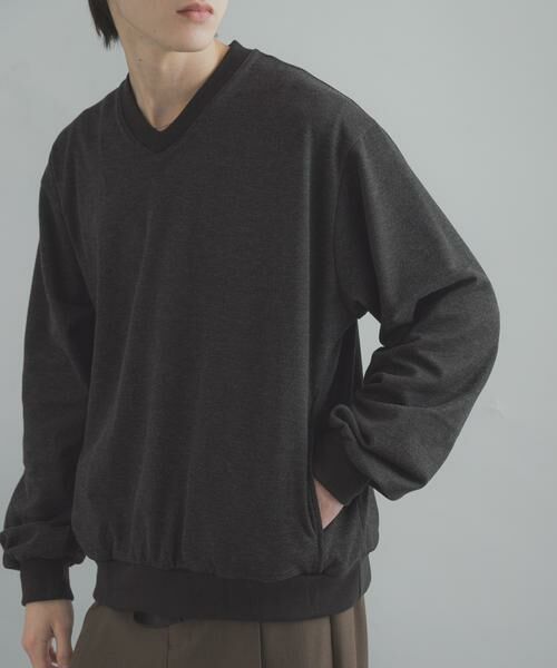 SENSE OF PLACE by URBAN RESEARCH / センスオブプレイス バイ アーバンリサーチ Tシャツ | ライトカットメルトンVネックプルオーバー | 詳細10