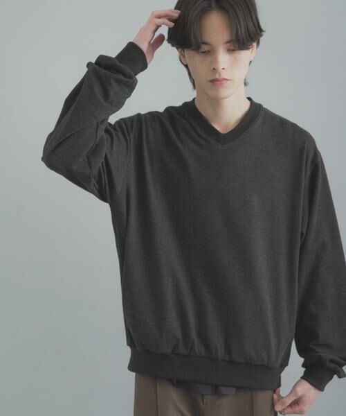 SENSE OF PLACE by URBAN RESEARCH / センスオブプレイス バイ アーバンリサーチ Tシャツ | ライトカットメルトンVネックプルオーバー | 詳細12