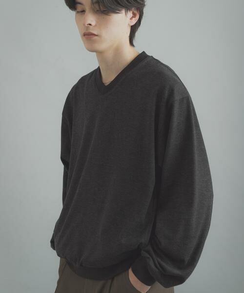 SENSE OF PLACE by URBAN RESEARCH / センスオブプレイス バイ アーバンリサーチ Tシャツ | ライトカットメルトンVネックプルオーバー | 詳細13
