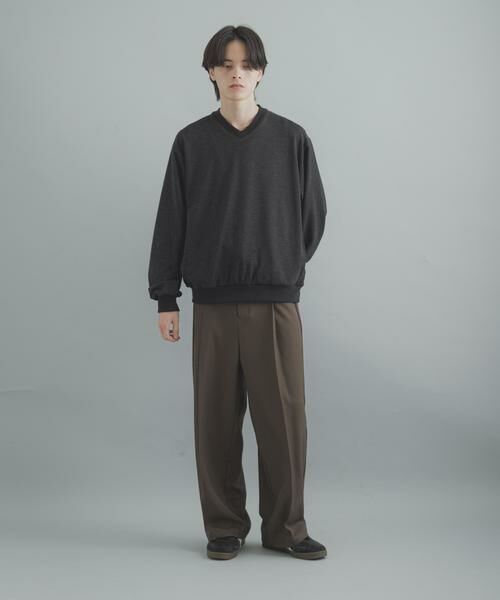 SENSE OF PLACE by URBAN RESEARCH / センスオブプレイス バイ アーバンリサーチ Tシャツ | ライトカットメルトンVネックプルオーバー | 詳細15