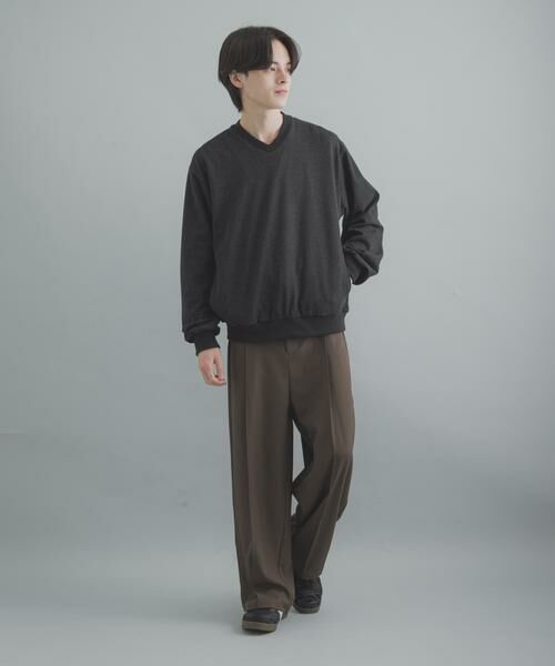 SENSE OF PLACE by URBAN RESEARCH / センスオブプレイス バイ アーバンリサーチ Tシャツ | ライトカットメルトンVネックプルオーバー | 詳細16