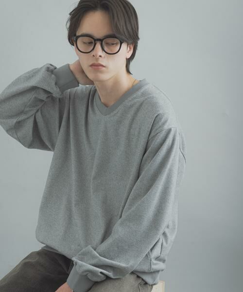 SENSE OF PLACE by URBAN RESEARCH / センスオブプレイス バイ アーバンリサーチ Tシャツ | ライトカットメルトンVネックプルオーバー | 詳細26